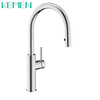 Manufacturer Faucet Hot Cold Kitchen Taps 304 Stainless Steel Pull Down Kitchen Faucet
