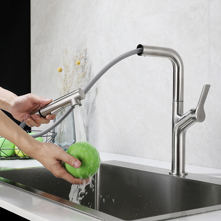 Fashion Style 360 Rotating Kitchen Faucet 304 Stainless Steel Sink Kitchen Faucet Pull Out