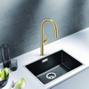 Luxury Gold Kitchen Faucet Single Handle Mixer Taps 304 Stainless Steel Pull Down Kitchen Faucet