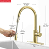 Amazons Online Hot Selling Pull Down Kitchen Faucets Single Handle Hot And Cold Water Tap Gold Kitchen Faucet