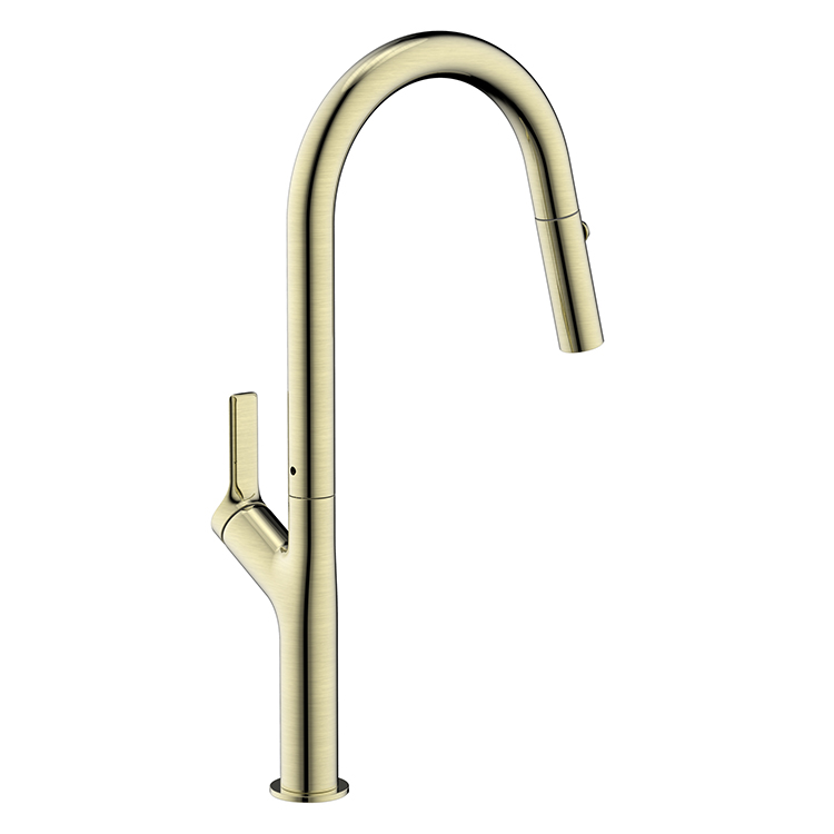 Hot Selling Single Handle Mixer Kitchen Tap Pull Down Faucet Luxury Gold Kitchen Faucet