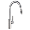 Amazon Hot Sale Kitchen Mixer Brushed Stainless Steel 304 Faucet Tap Hot And Cold Pull Down Kitchen Sink Faucet