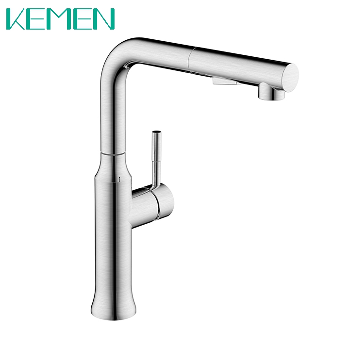 Modern Style Single Handle 304 Kitchen Faucet Pull Out Faucet Kitchen Mixer Taps for Modern Kitchen Sink