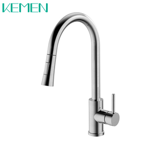 High Quality Water Tap 304 Stainless Steel Kitchen Tap Mixer Faucets Lead-free Pull Down Kitchen Faucet