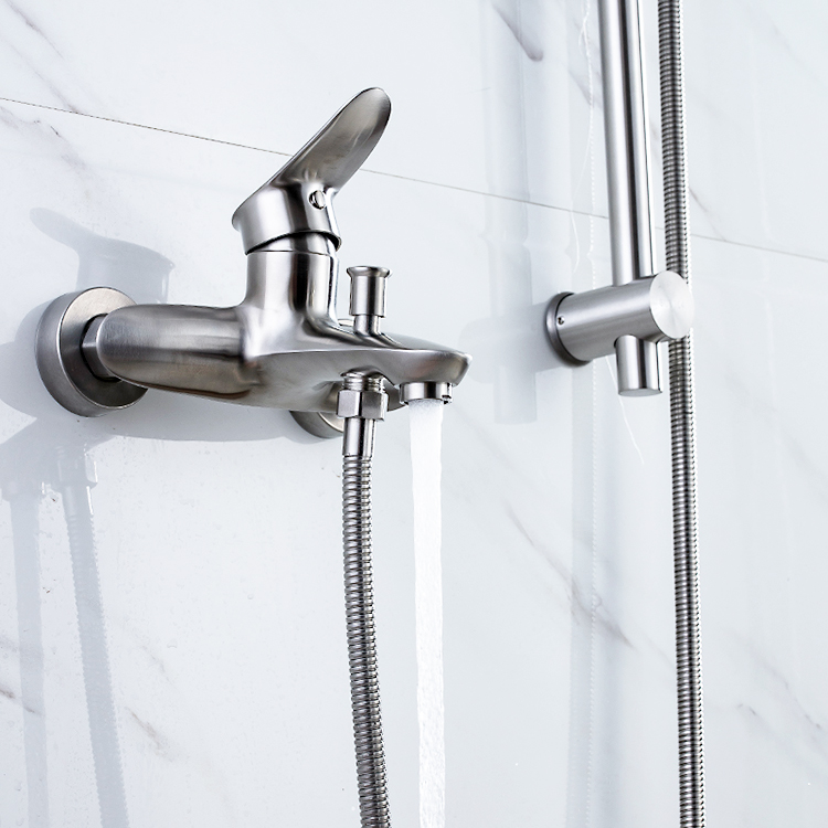 China Faucet Supplier 304 Bath Shower Faucet with SUS 304 Hand Shower Bathroom Shower Set