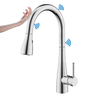 Customized Stainless Steel 304 Sensor Kitchen Faucet Pull Down Sink Tap Smart Touch Sensor Kitchen Faucet
