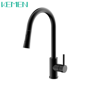 360 Degree Rotation Faucets Single Handle Mixer Sink Tap 304 Pull Down Spray Kitchen Faucet