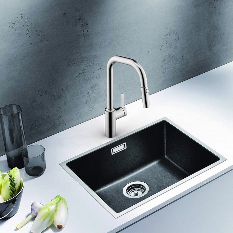 New Design 304 Steel Kitchen Faucet Hot And Cold Pull Down Kitchen Sink Faucet Brushed Sink Tap