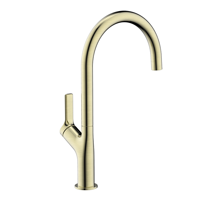 Modern Hot And Cold Water Faucet 304 Stainless Steel Water Tap Brushed Gold Kitchen Faucet