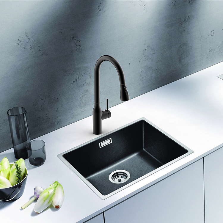 2021 Wholesale Kitchen Mixer Taps 304 Stainless Steel Faucet Pull Down Kitchen Faucet Matte Black