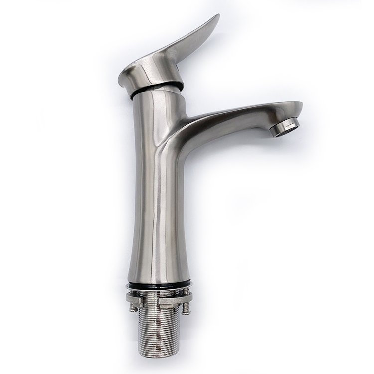 Manufacture Factory Stainless Steel 304 Hot And Cold Water Bathroom Mixer Tap Basin Sink Faucet
